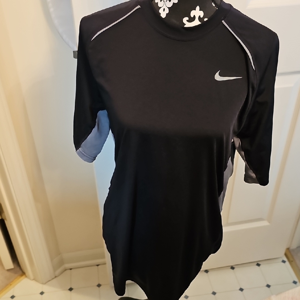 Nike Black and Gray Athletic Shirt